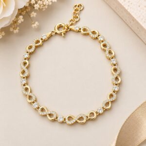 14K Gold Infinity Sparkle Bracelet $1,100.00 Original price was: $1,100.00.$893.00