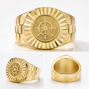 Nautical Captain Signet Ring