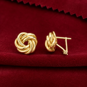 Golden Love Knot Earrings