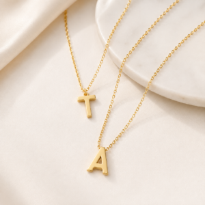 Golden Initial Necklace