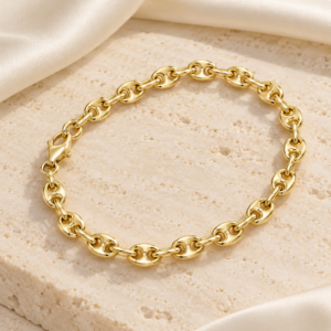 14K Gold Mariner Link Bracelet
